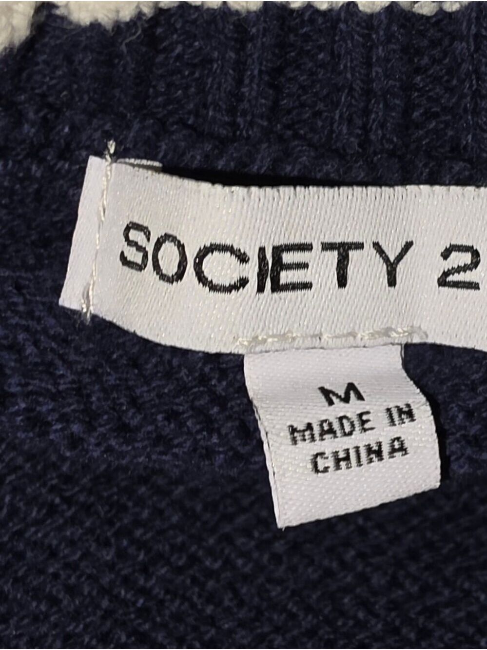 Society 212 Teddy Bear Sweater Short Sleeve Medium - Picture 4 of 6